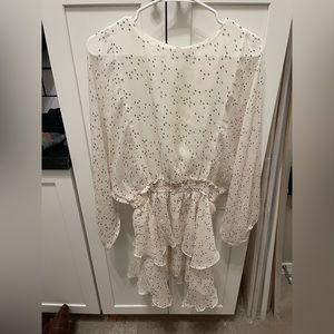Long sleeve white dress